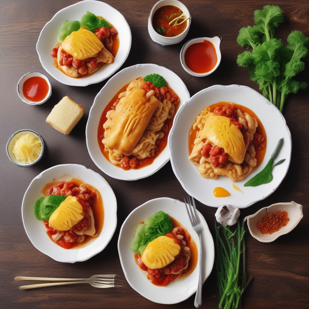 Delicious omurice dish